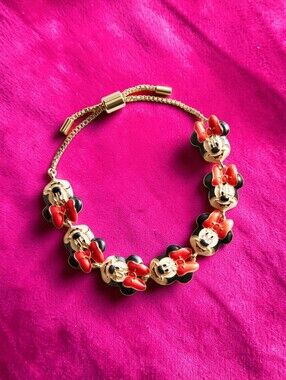NEW Disney Minnie Mouse Faces Bracelet Officially Licensed Disney Product NWT
